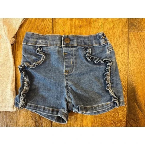 Baby Girl 12 Months Summer Clothes Skort Tutu Shirts Lot Bundle Outfits Kindness - Picture 15 of 16